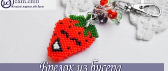 DIY beaded keychain with diagrams, photos and videos