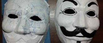 Если у вас имеется старая маска, то ее можно использовать в качестве основы для новой маски из папье-маше