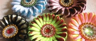 Master class on kanzashi marshmallows from ribbons: how to make with photos and videos