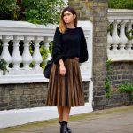 Pleated skirt. Sewing, pattern, photo 